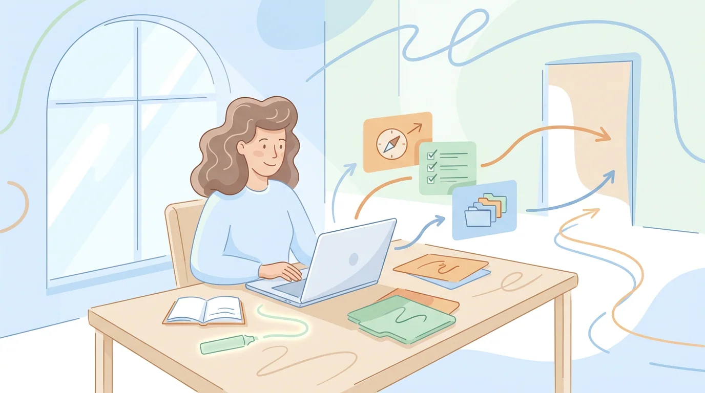 Entry-level clinical research application notes beside GCP training material